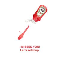 Big Bite Studios Greeting Cards - Ketchup