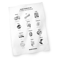 Big Bite Studio Linen Tea Towel - Bread Horoscope