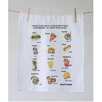 Big Bite Studio Linen Tea Towel - Hangover Horoscope