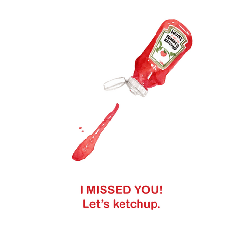 Big Bite Studios Greeting Cards - Ketchup