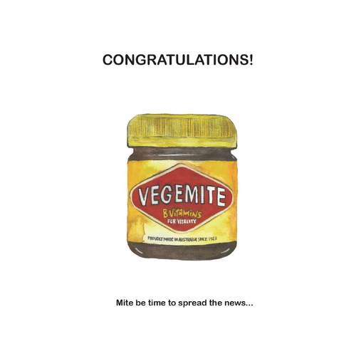 Big Bite Studios Greeting Cards - Vegemite